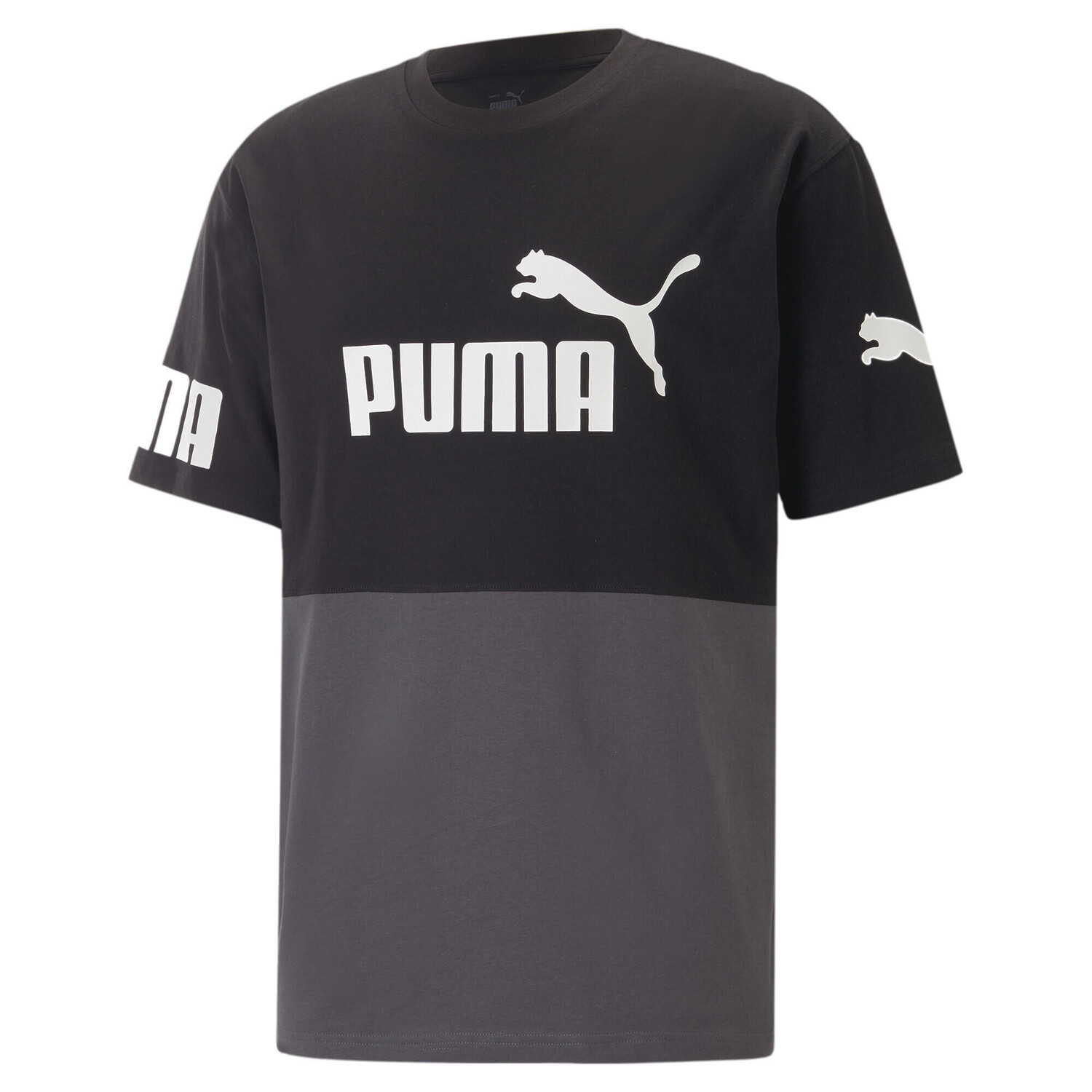 

PUMA POWER Colourblock Мужская футболка PUMA, черный