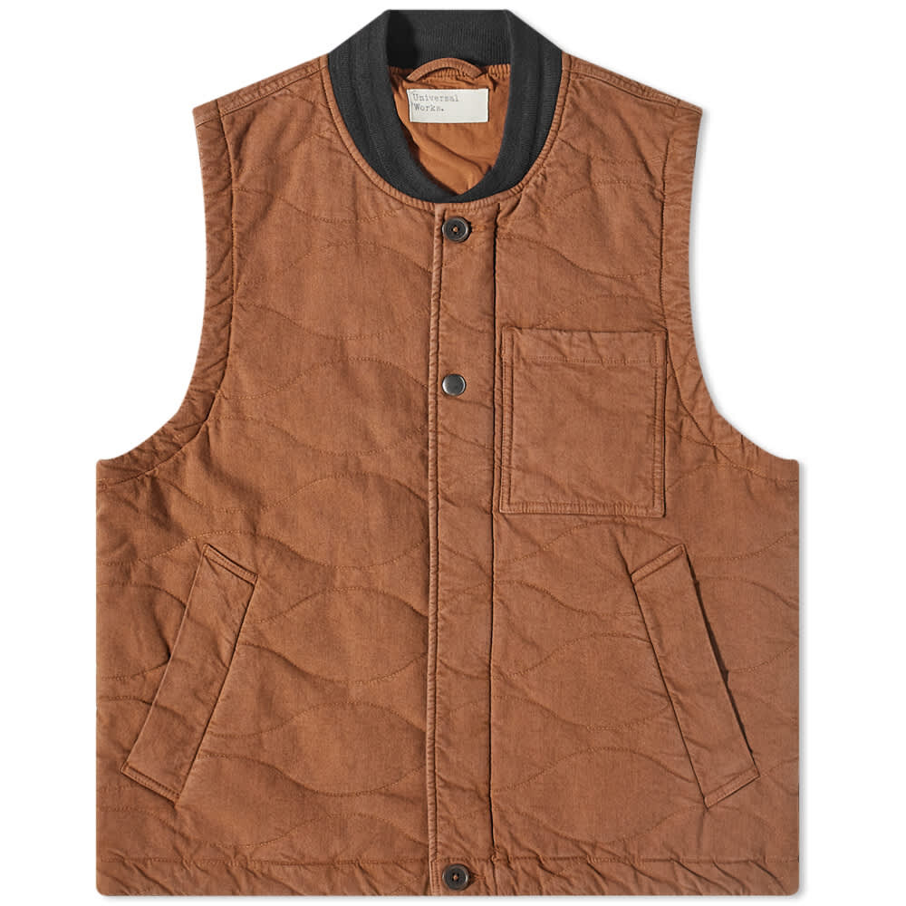 

Жилет Marl Twill Carlton Universal Works, Коричневый