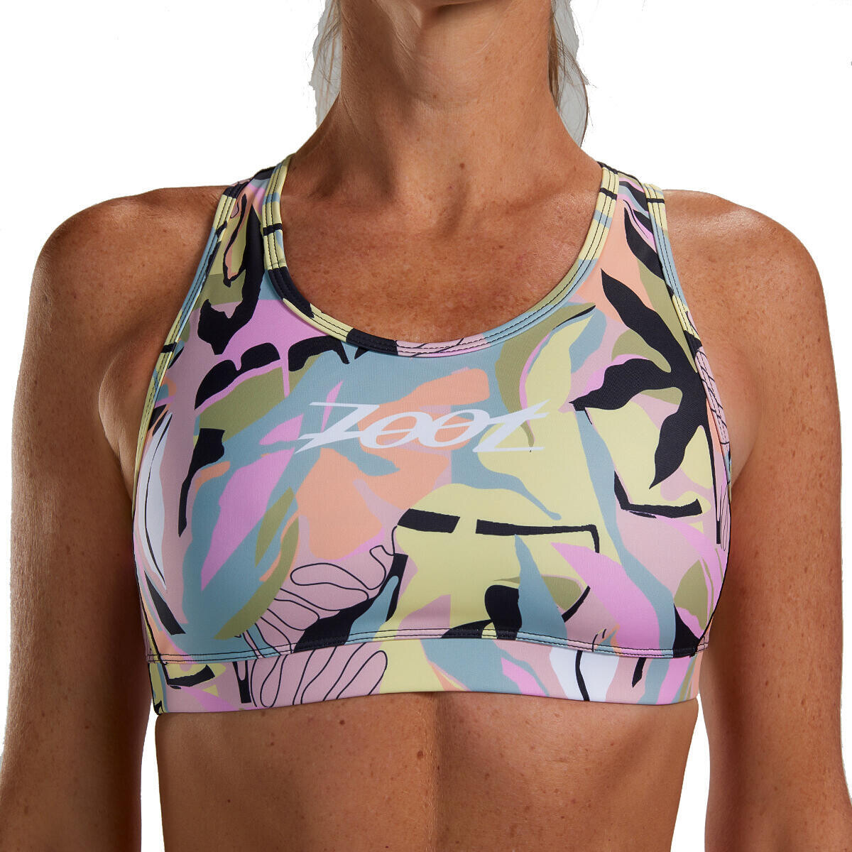 

Джерси с коротким рукавом для женщин LTD Triathlon Bra - Kona Ice ZOOT, красочный/серо-голубой