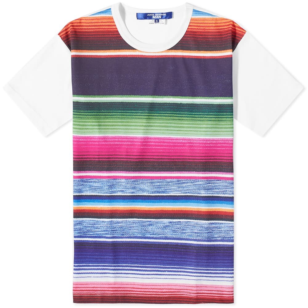 

Футболка Junya Watanabe MAN Stripe Tee, Коричневый