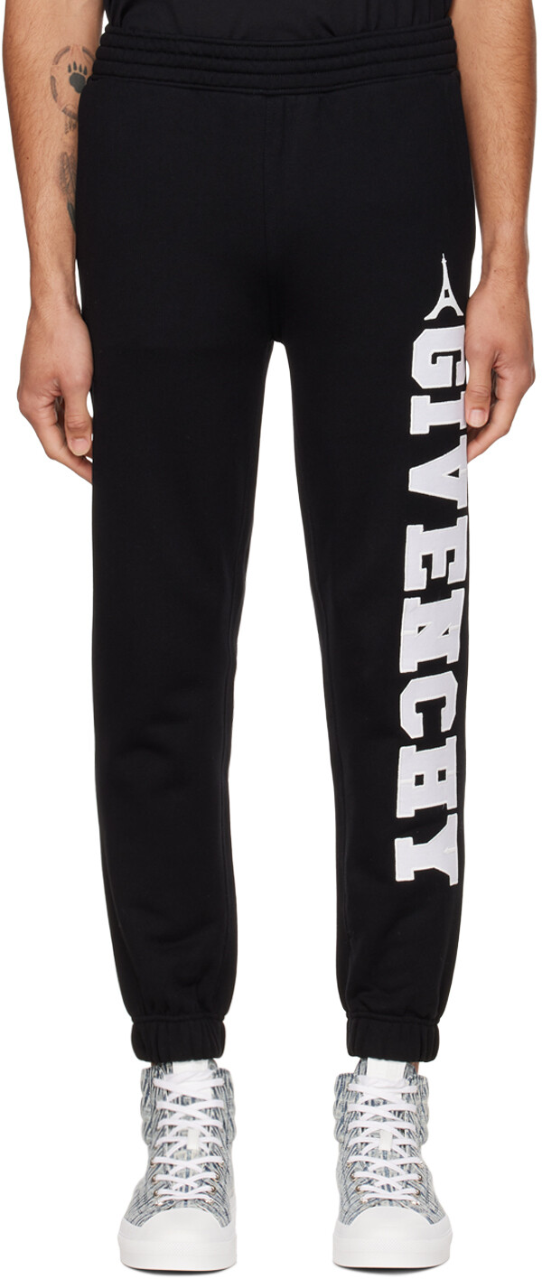 

Черные брюки для отдыха с вышивкой Givenchy, Черный