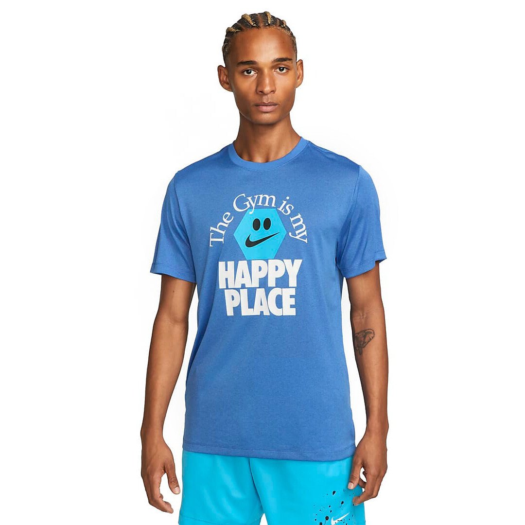 

Футболка Nike Dri-Fit Men's Quick Dry Training, темно-голубой