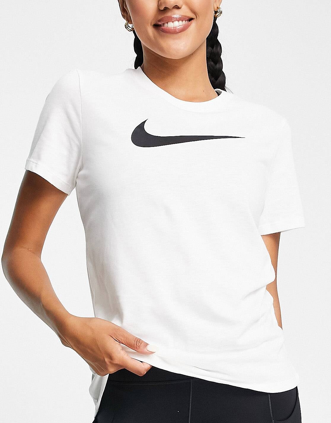 

Белая футболка Nike Training Swoosh Dri-FIT, Белый
