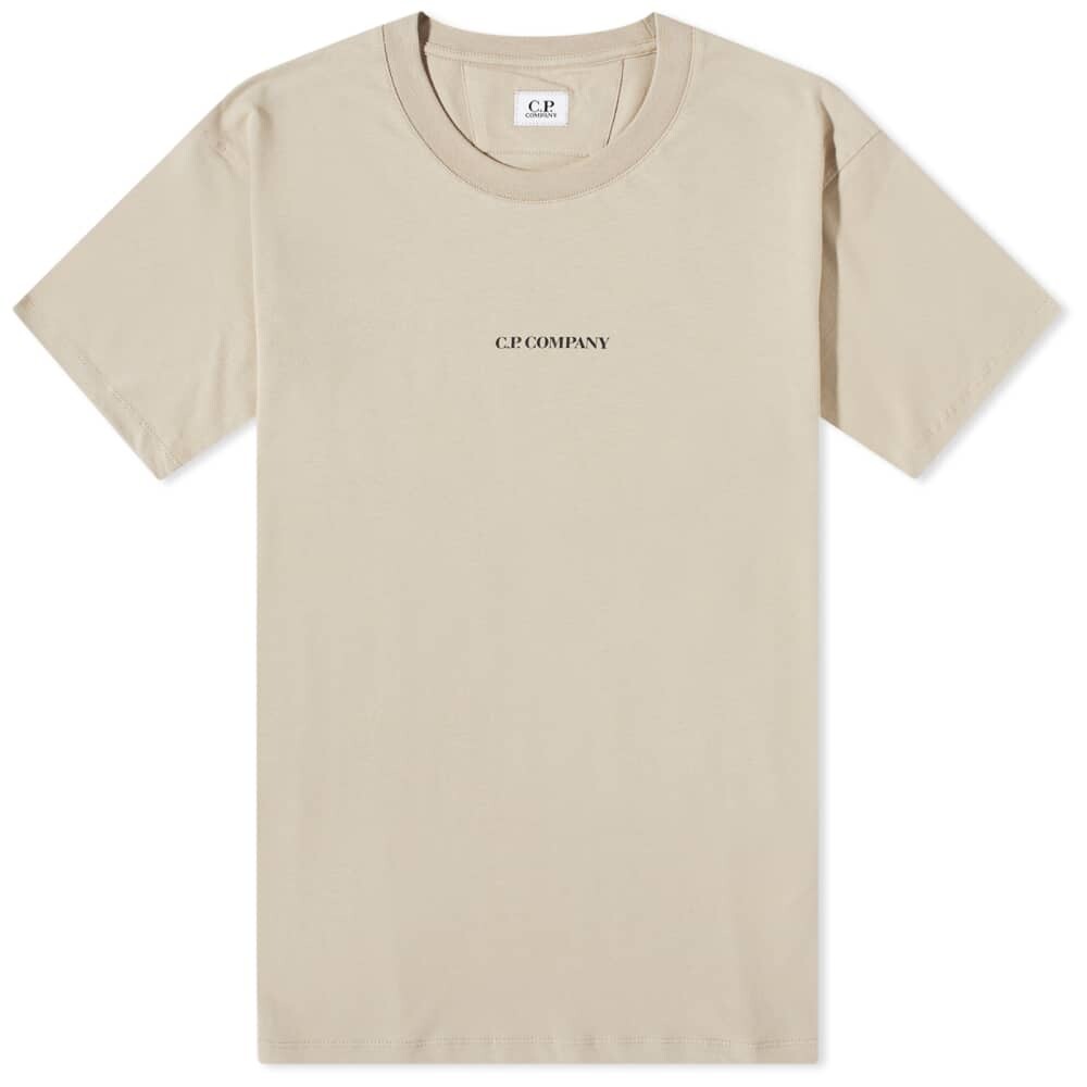 

Футболка C.P. Company Centre Logo Tee, Серый