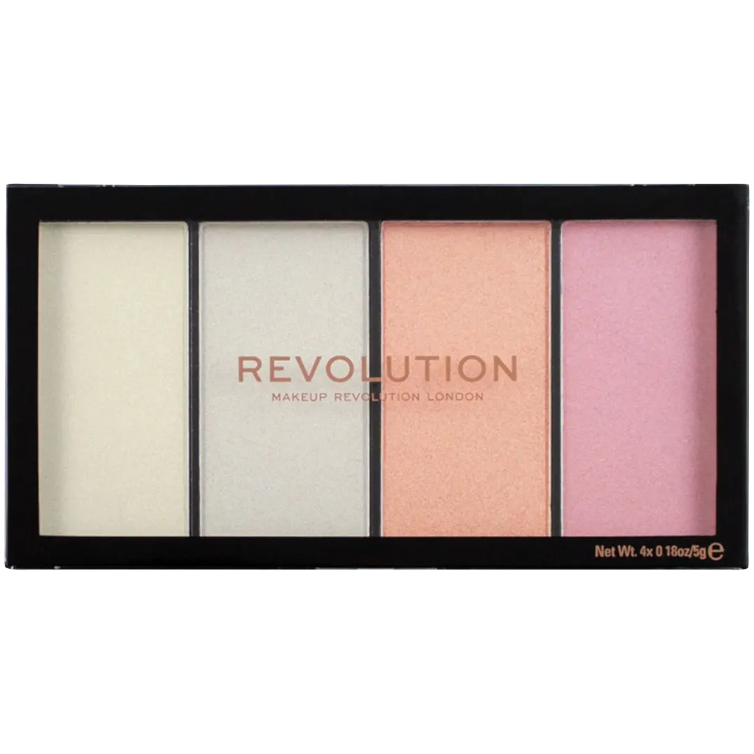 

Revolution Makeup Re-Loaded Палетка хайлайтеров для лица и тела Luster Lights Cool, 21 г