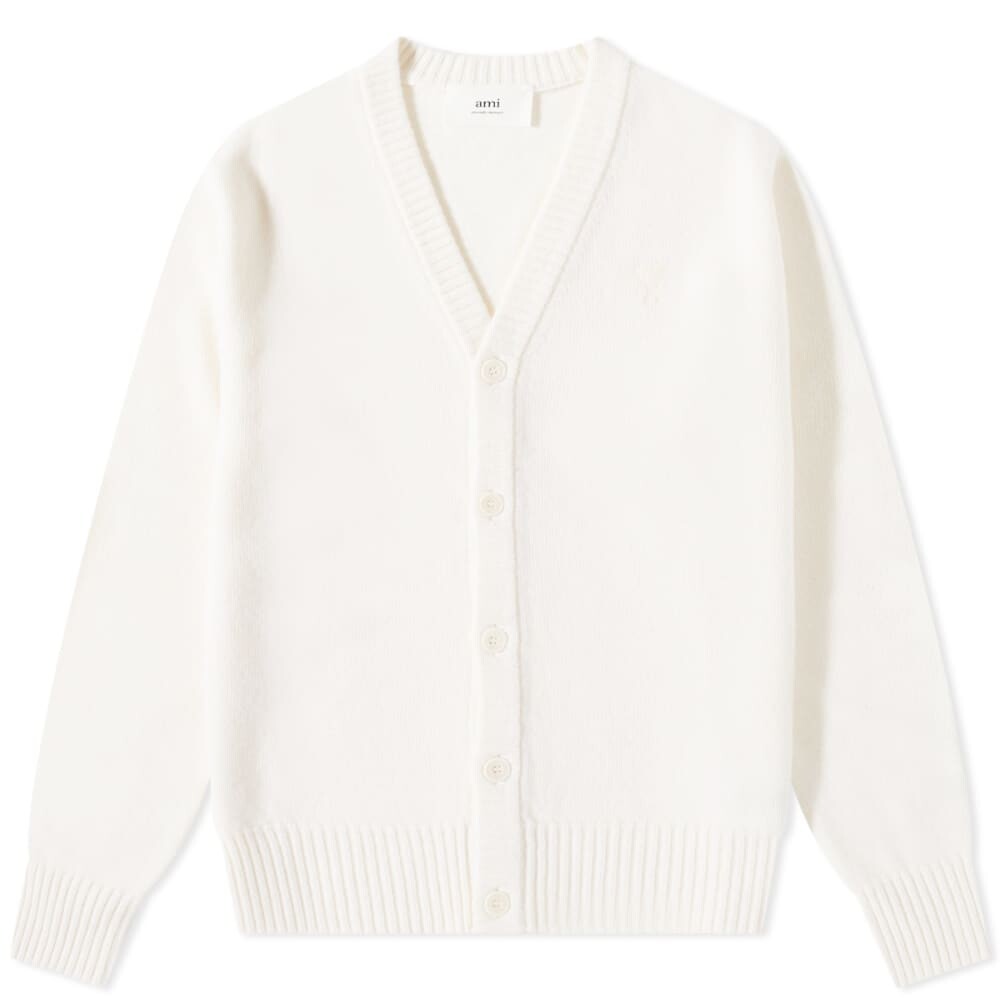 

Джемпер AMI Tonal Small Heart Cardigan, Белый