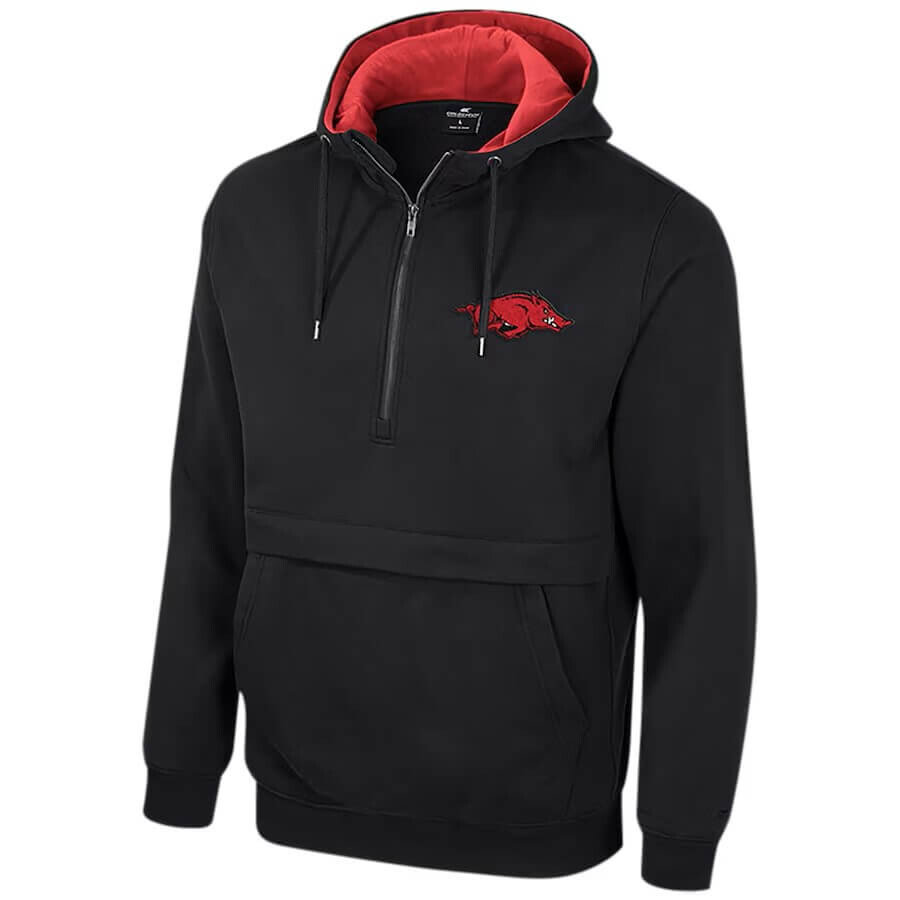 

Толстовка Colosseum Arkansas Razorbacks Half-Zip, черный/красный