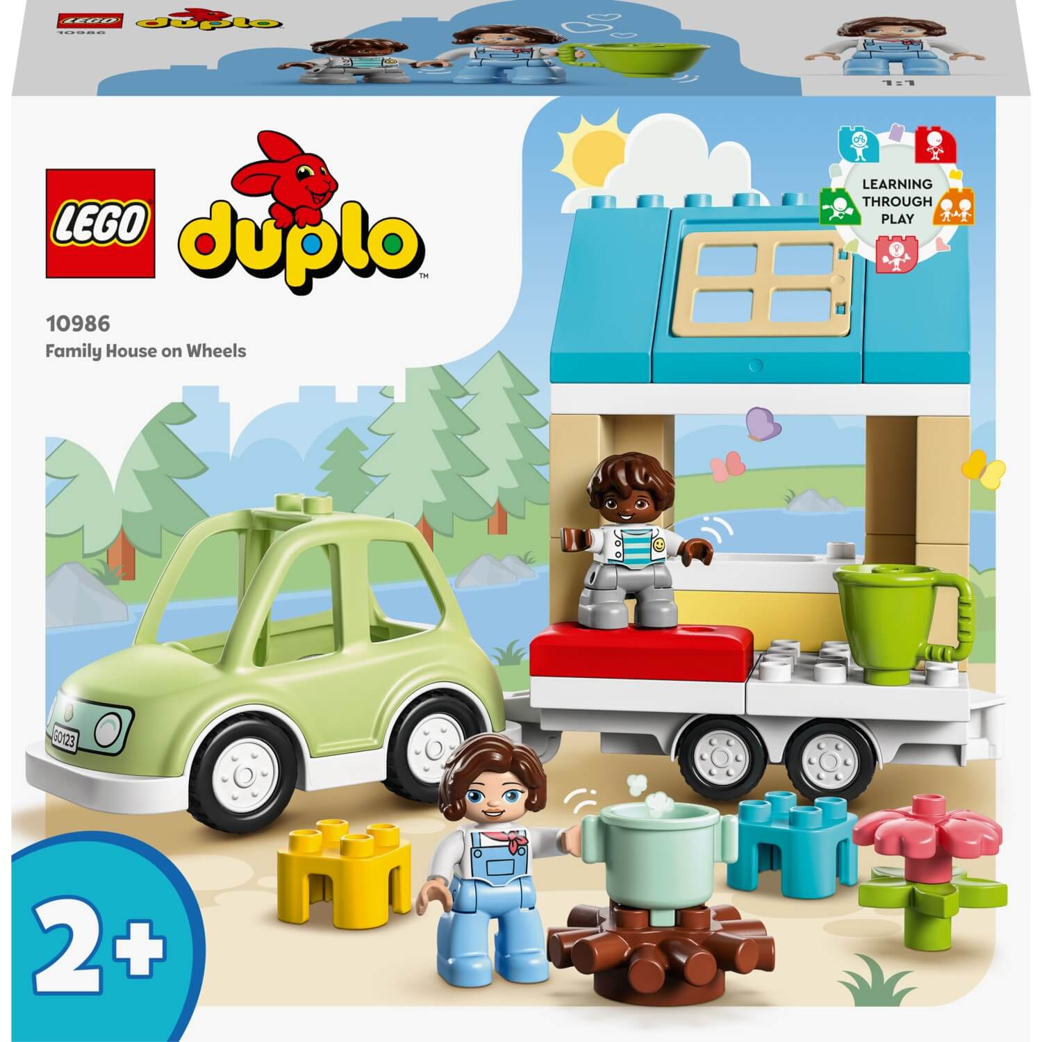 Конструктор LEGO Duplo Семейный дом на колесах 10986, 31 деталь lego duplo дом на колесах игрушечная машина с большими кубиками