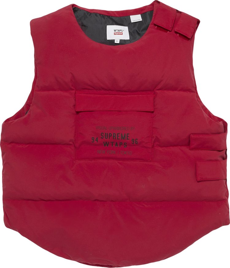 Жилет Supreme x WTAPS Tactical Down Vest 'Red', красный tactical vest type