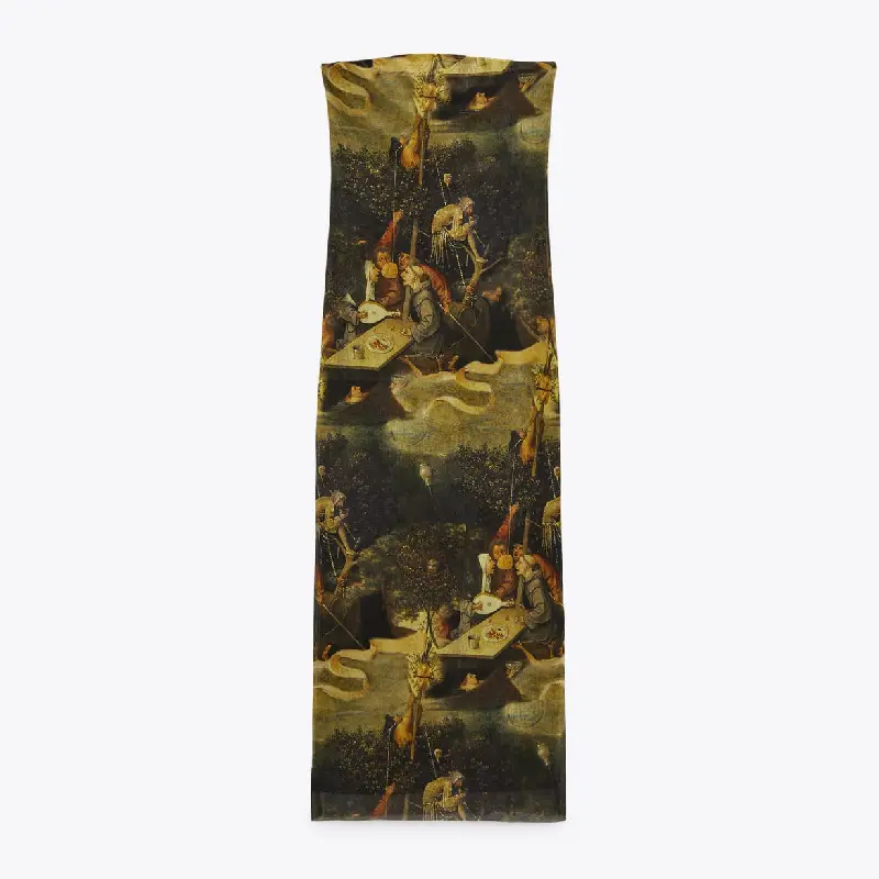 

Платье Zara Printed Tulle, разноцветный