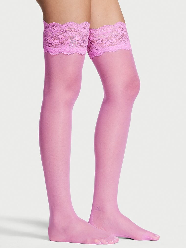 

Чулки Victoria's Secret Very Sexy Crystal Signature, розовый