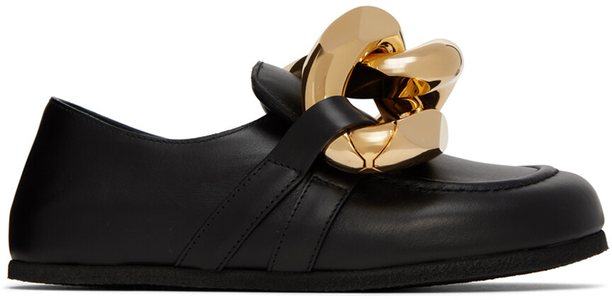 

Черные лоферы с цепочкой JW Anderson, Черный