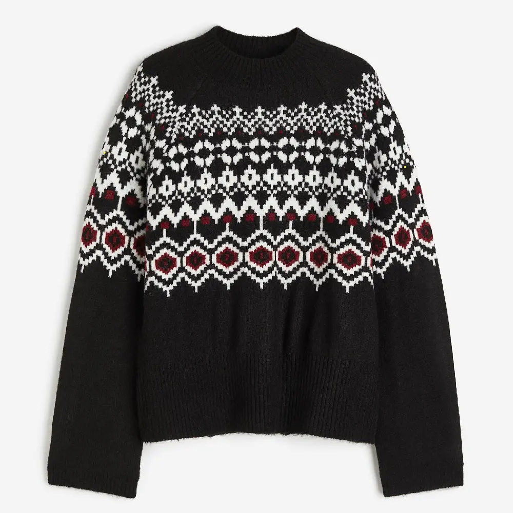 

Свитер H&M Jacquard-knit, черный