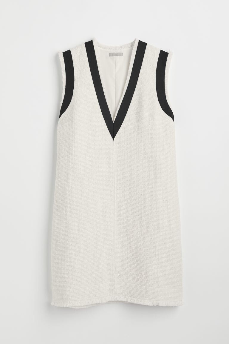 

Платье из пряжи букле H&M, сливочный