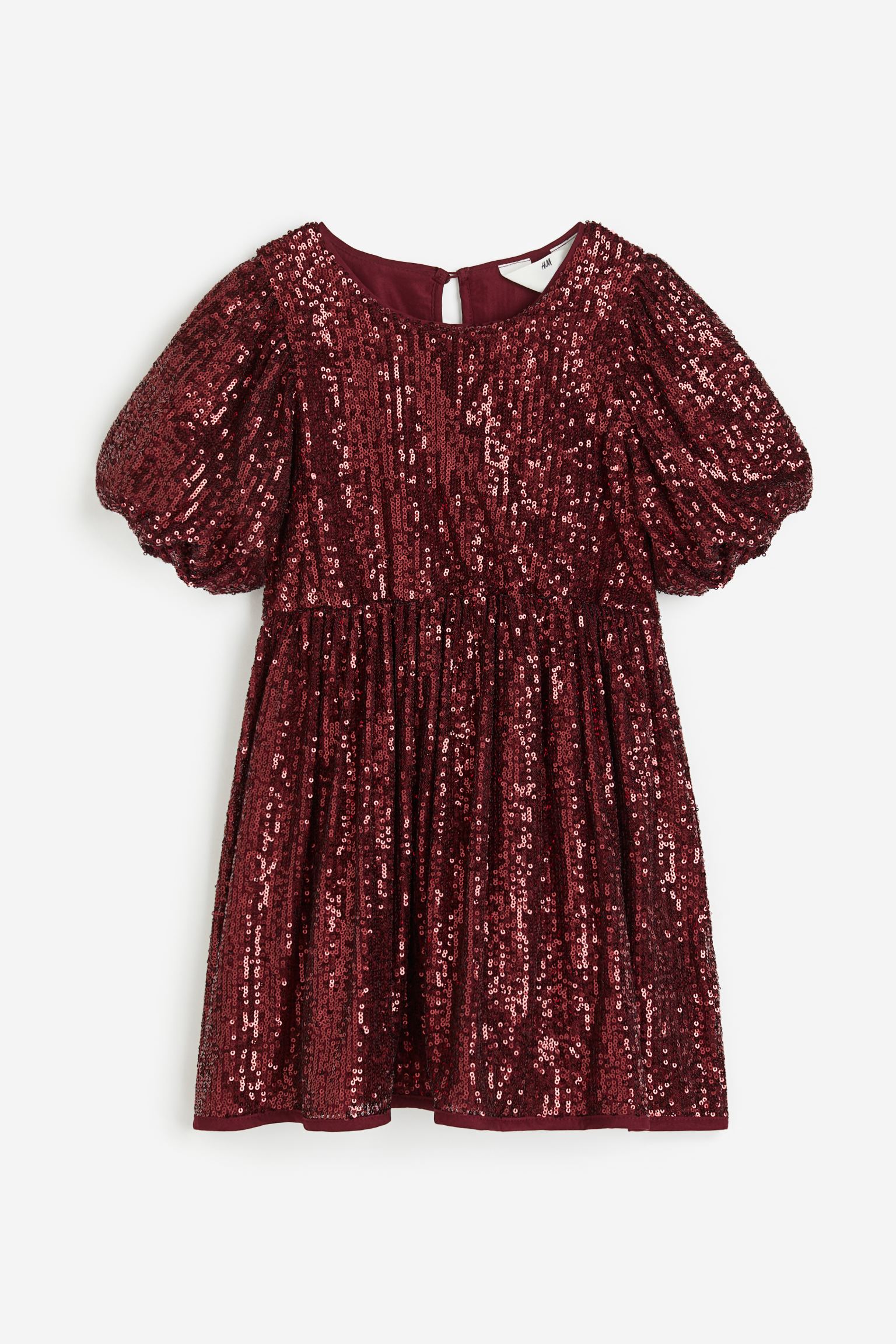 Платье H&M Sequined, темно-красный red sequined jumpsuits