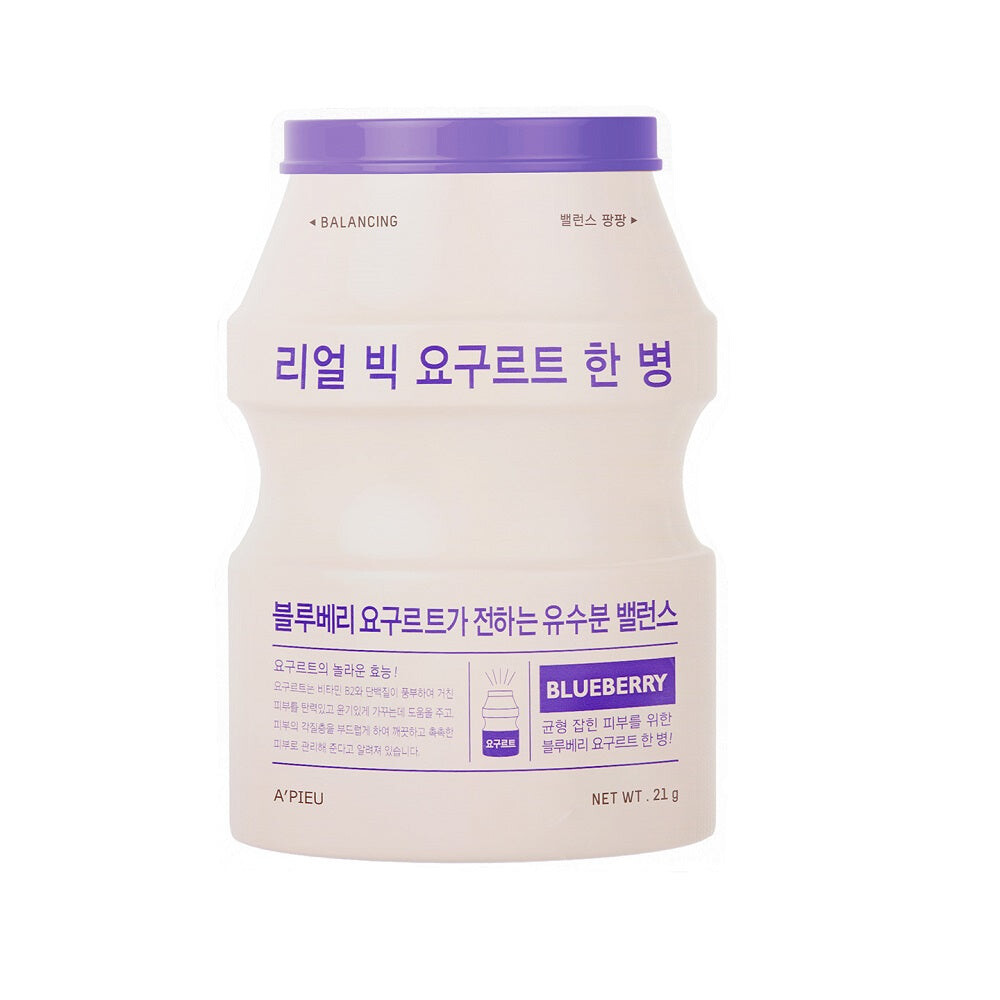 

A'Pieu Тканевая маска Real Big Yogurt One-Bottle Blueberry 21g
