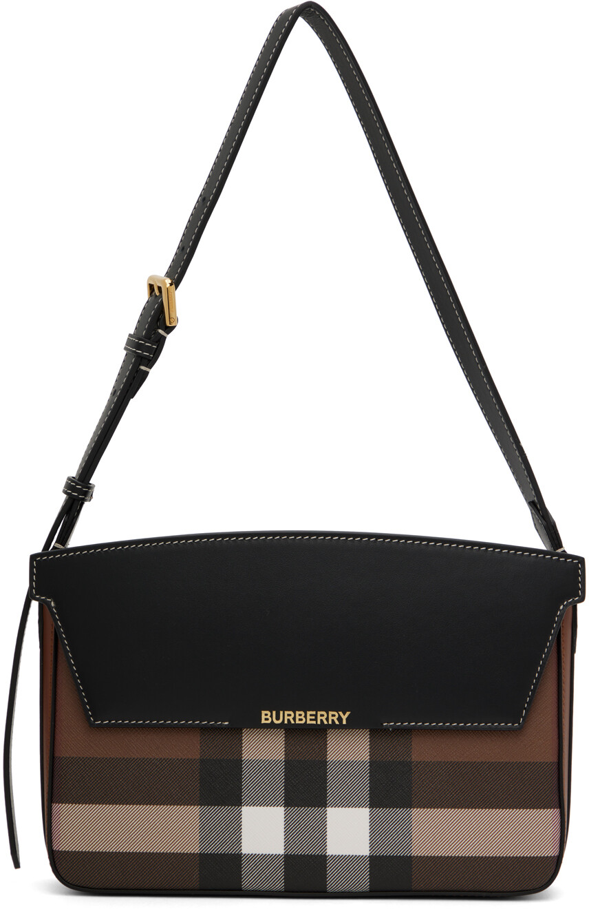 

Коричневая сумка через плечо Екатерины Burberry