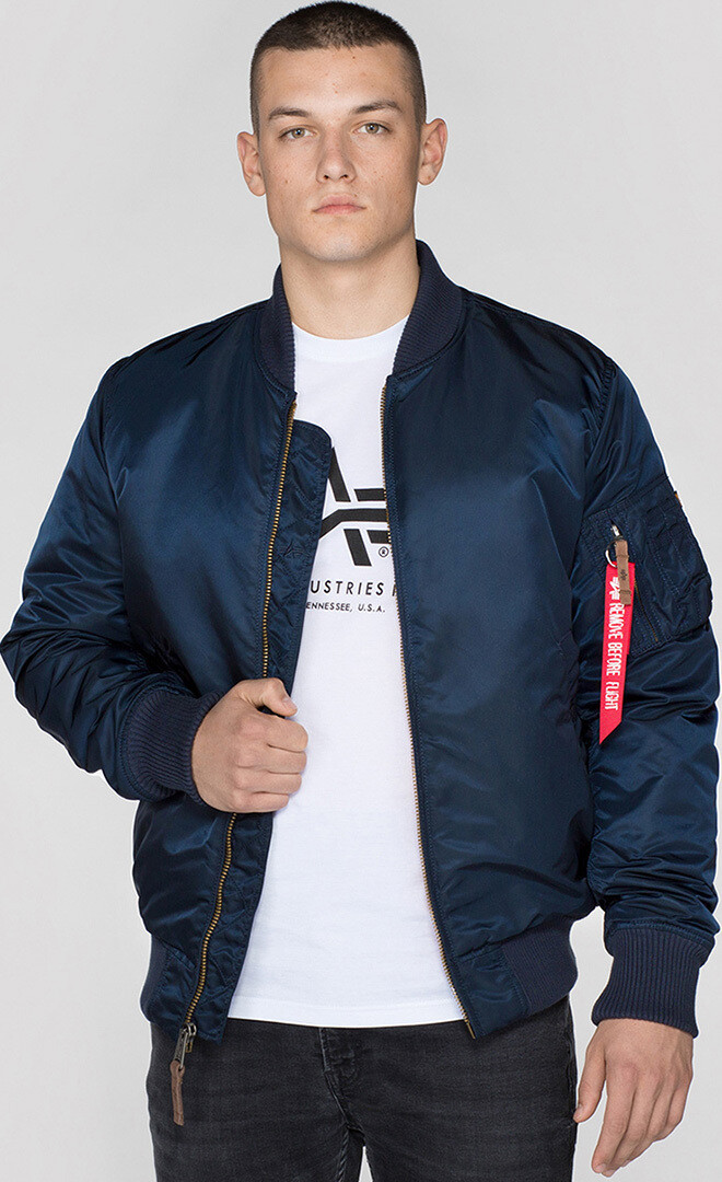 

Куртка Alpha Industries MA-1 VF 59 Long, синяя, Черный