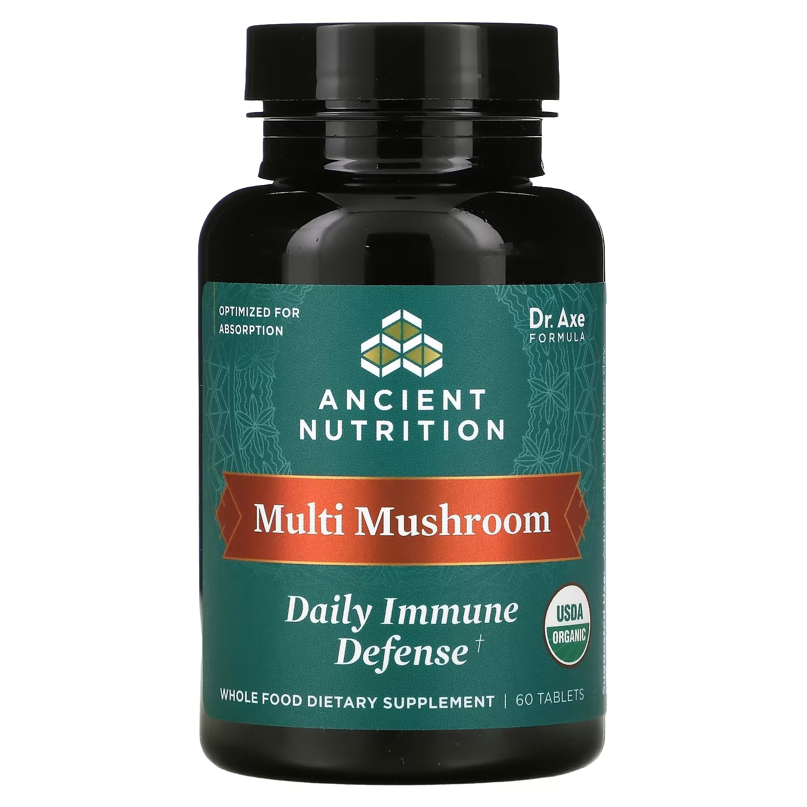 Dr. Axe Ancient Nutrition Multi Mushroom ежедневная защита иммунитета, 60 таблеток