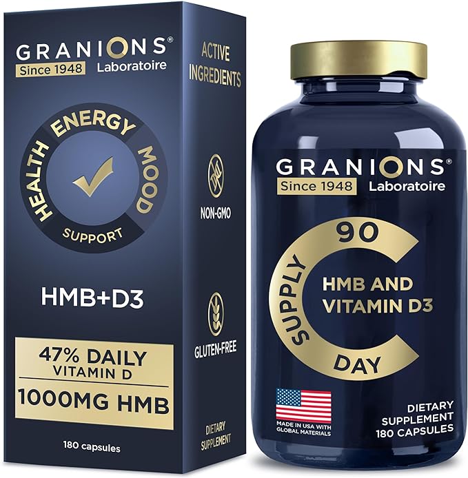 Добавка HMB и витамина D3 — 1000 мг, 180 капсул цена и фото