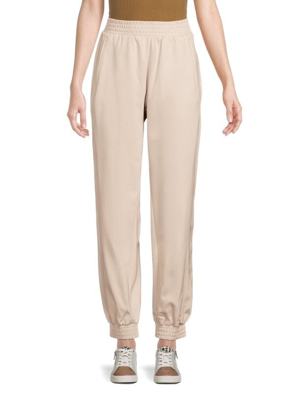 

Однотонные джоггеры BCBGMAXAZRIA Beige