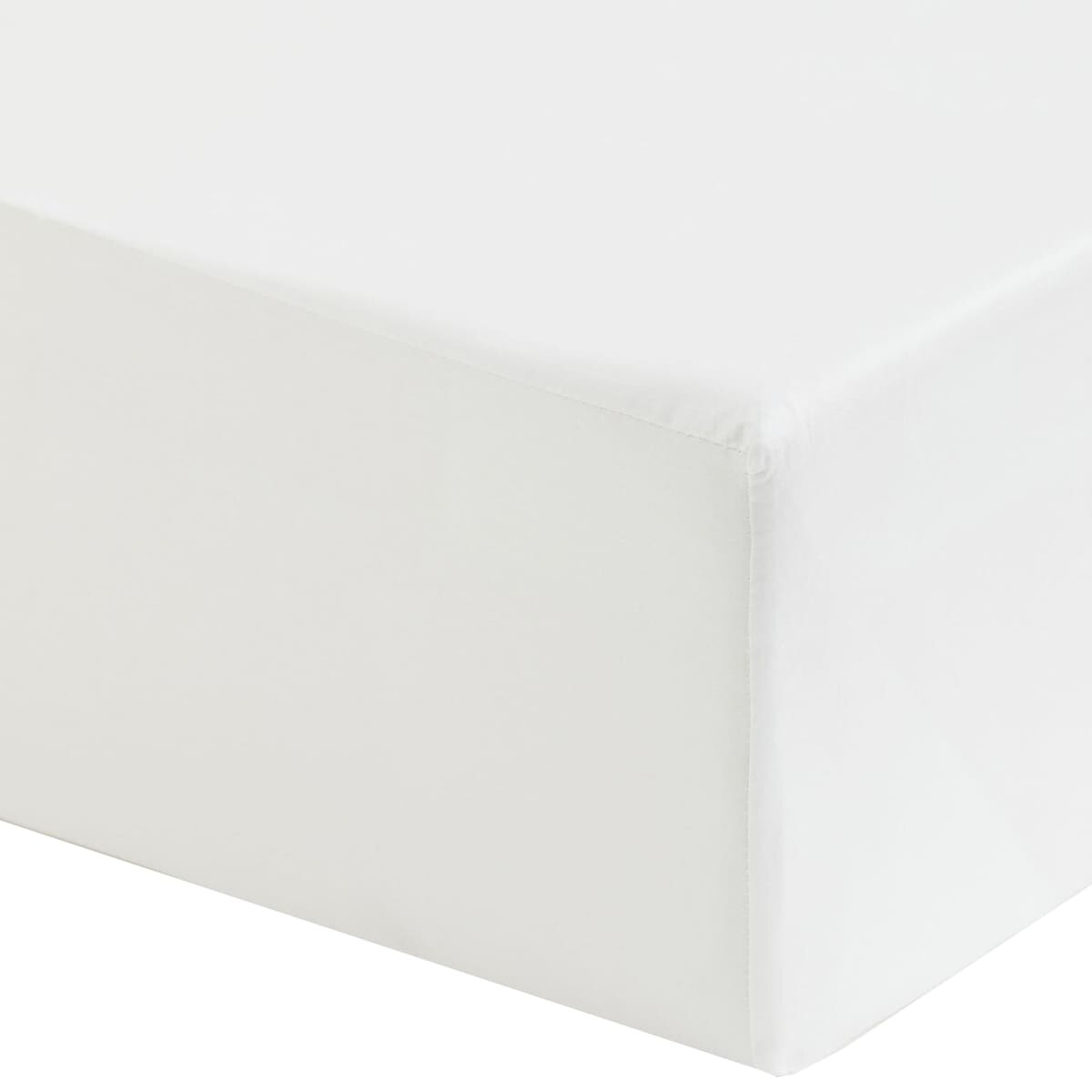 

Простыня на резинке H&M Home Fitted Cotton Sateen 140х200, белый
