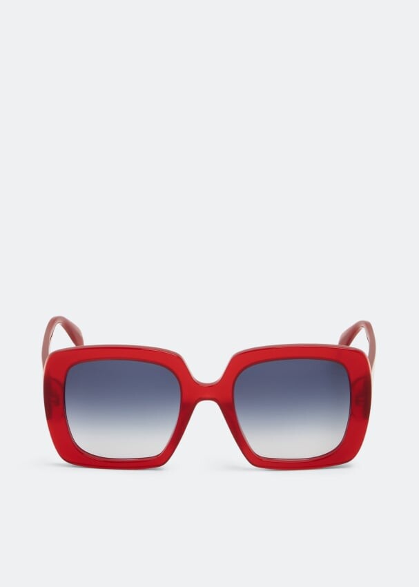 

Солнечные очки ALEXANDER MCQUEEN Seal Logo sunglasses, красный