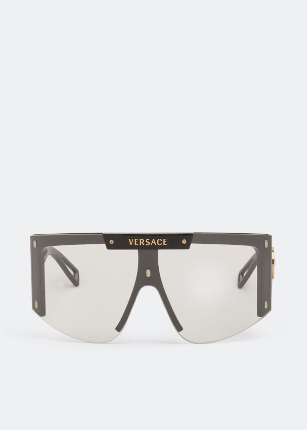 

Солнечные очки VERSACE Medusa Icon Shield sunglasses , черный