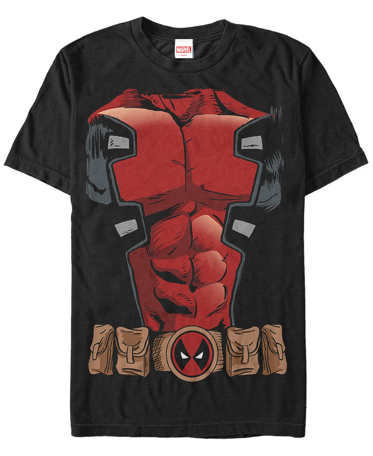 

Мужская футболка с коротким рукавом в костюме deadpool chest Fifth Sun, черный