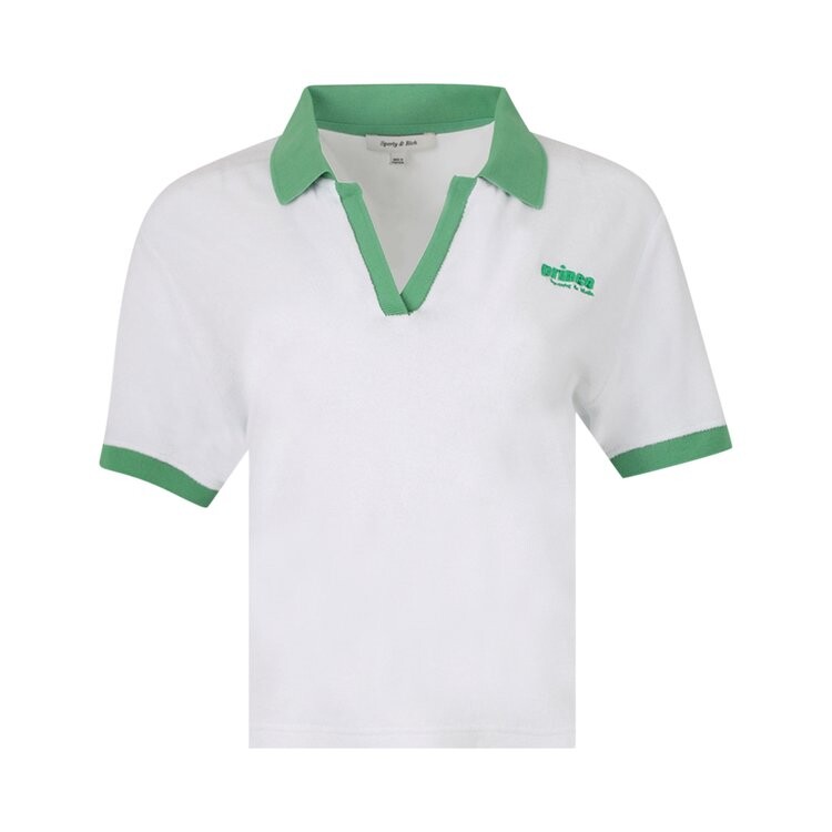 

Поло Sporty & Rich Prince Sporty Polo 'White/Kelly', белый
