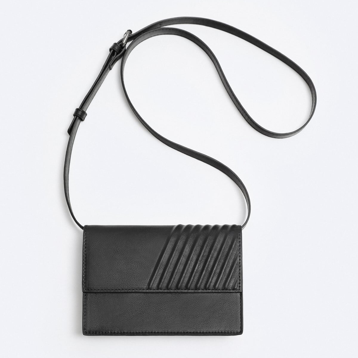 

Сумка Zara Embossed Mini Crossbody, черный