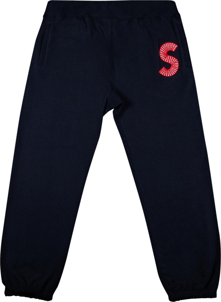 

Спортивные брюки Supreme S Logo Sweatpant 'Navy', синий
