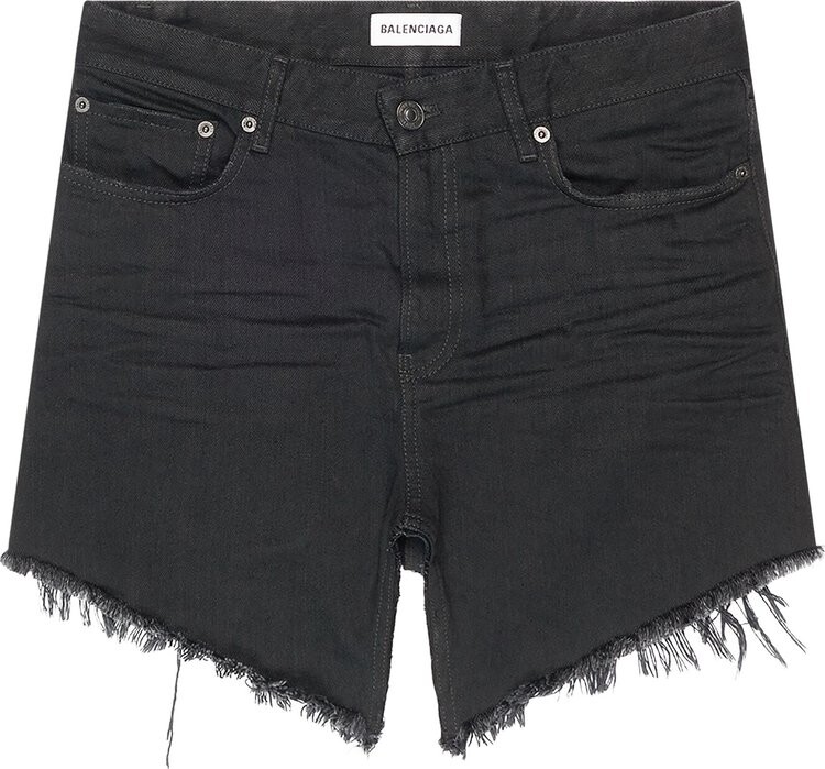 

Юбка Balenciaga Cut-Up Mini Skirt 'Rubber Black', черный
