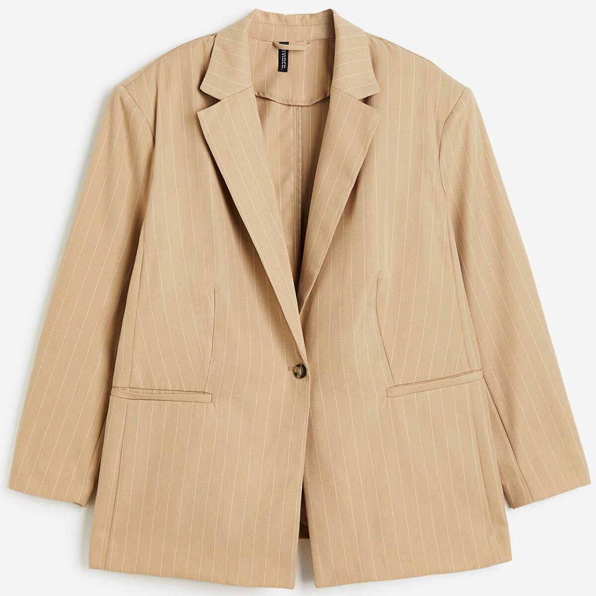 

Блейзер H&M+ Single-breasted, бежевый
