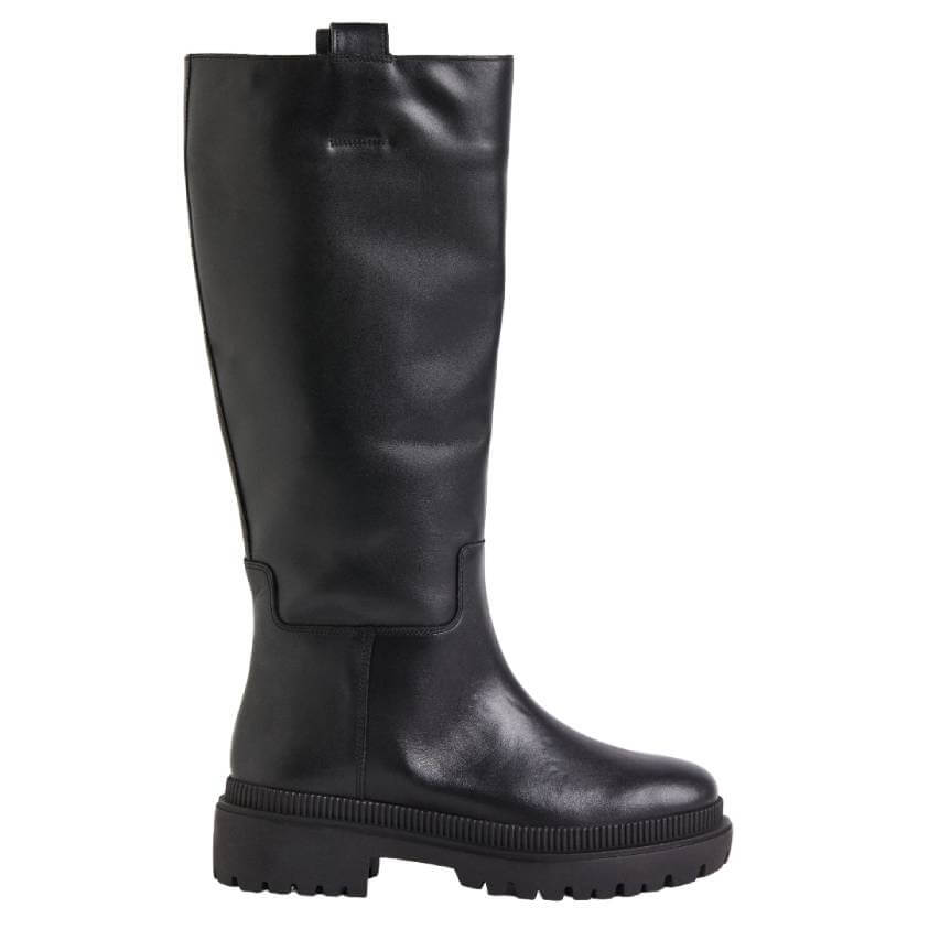 

Сапоги H&M Leather Knee-High, черный