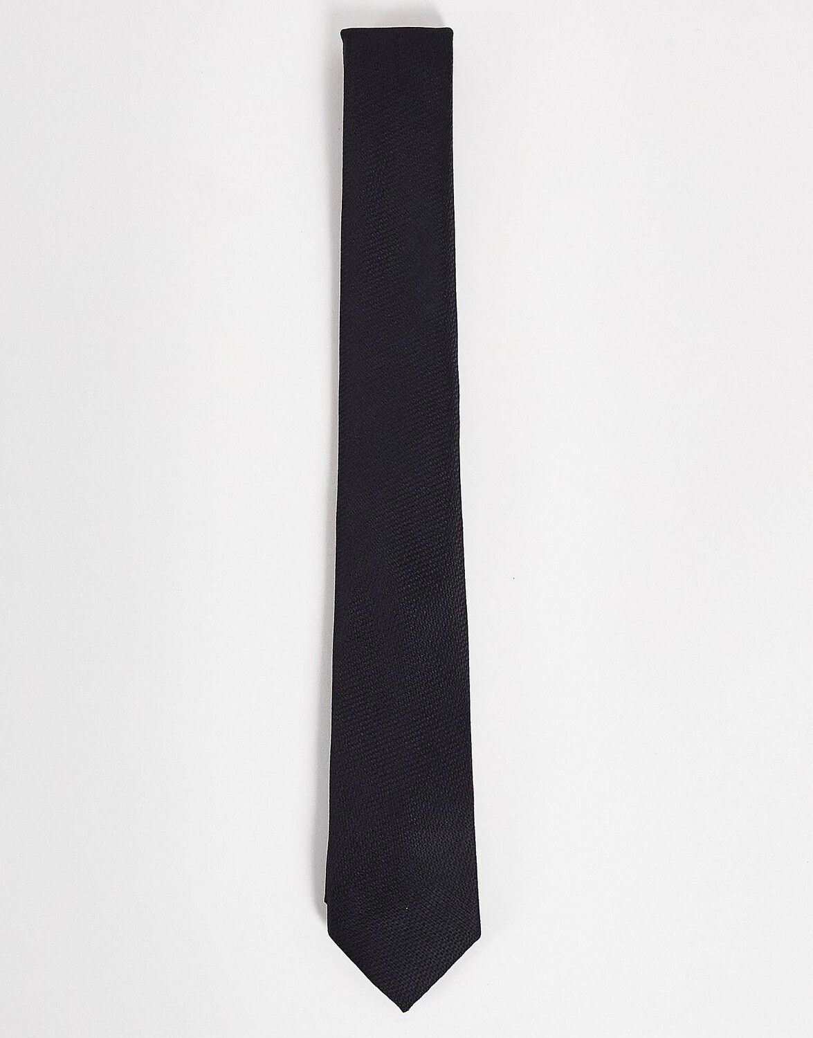 

Черный фактурный галстук ASOS DESIGN