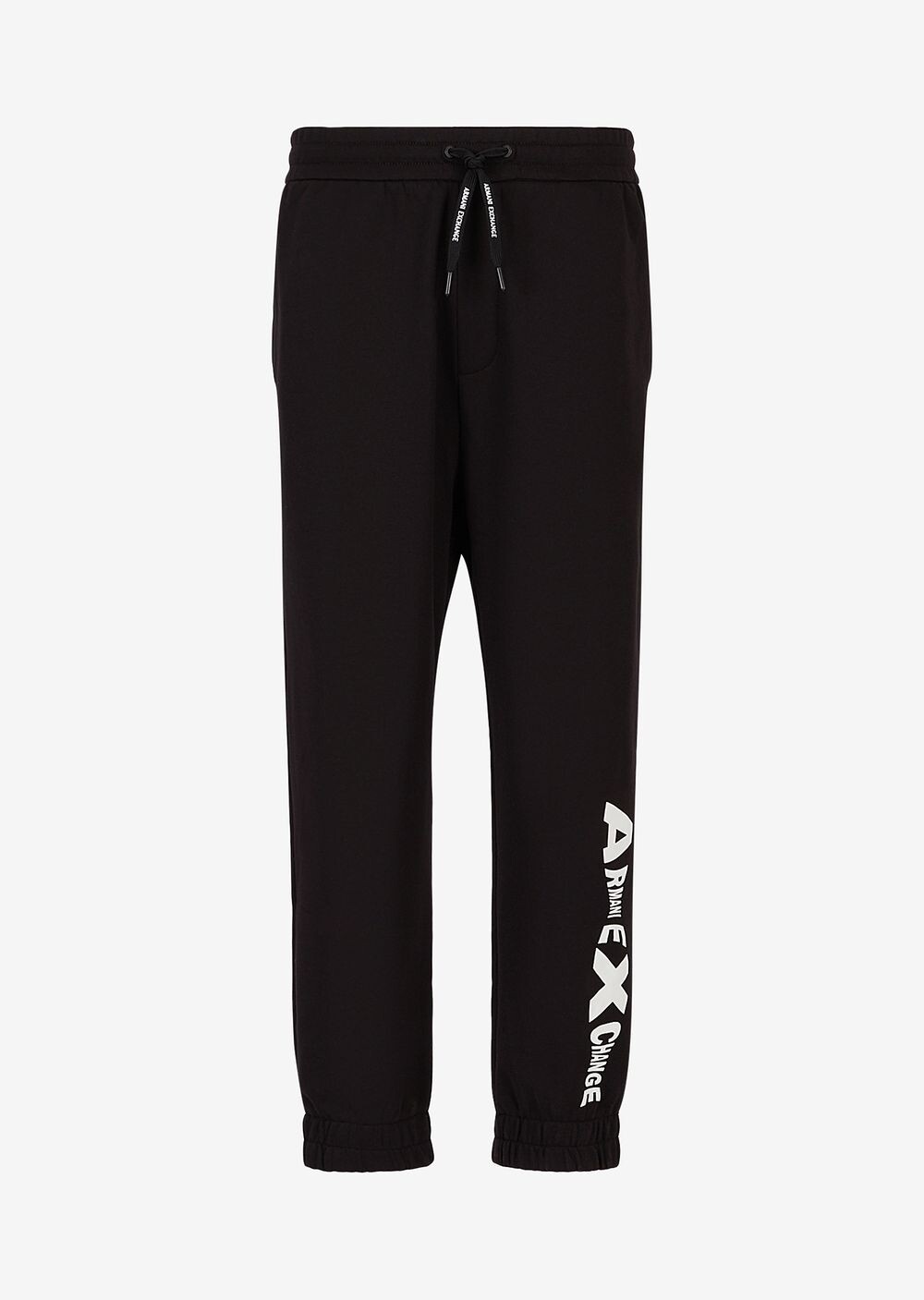 

Спортивные брюки из смесового хлопка Armani Exchange, черный