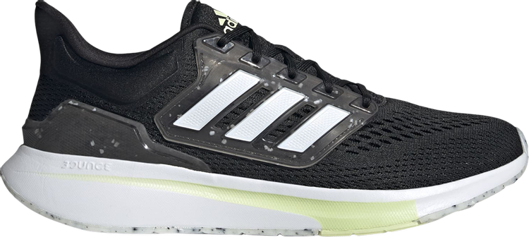 Кроссовки Adidas EQ21 Run 'Black Almost Lime', черный - фото