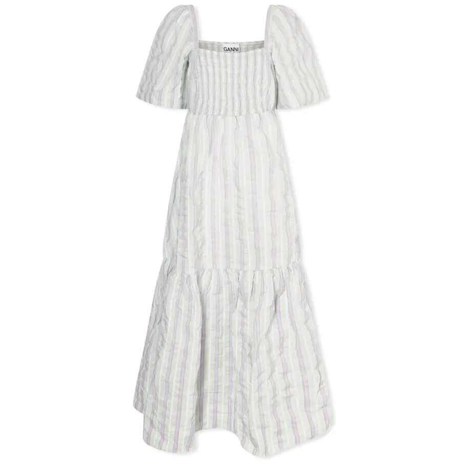 

Платье GANNI Ruffle Mini, бледно-лиловый