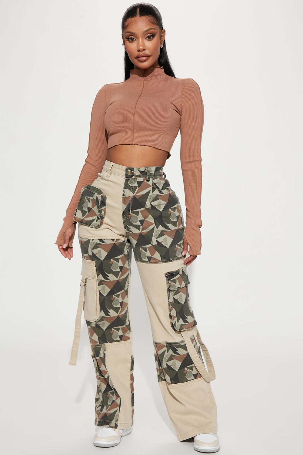 

Брюки карго Fashion Nova STW2207265, оливковый
