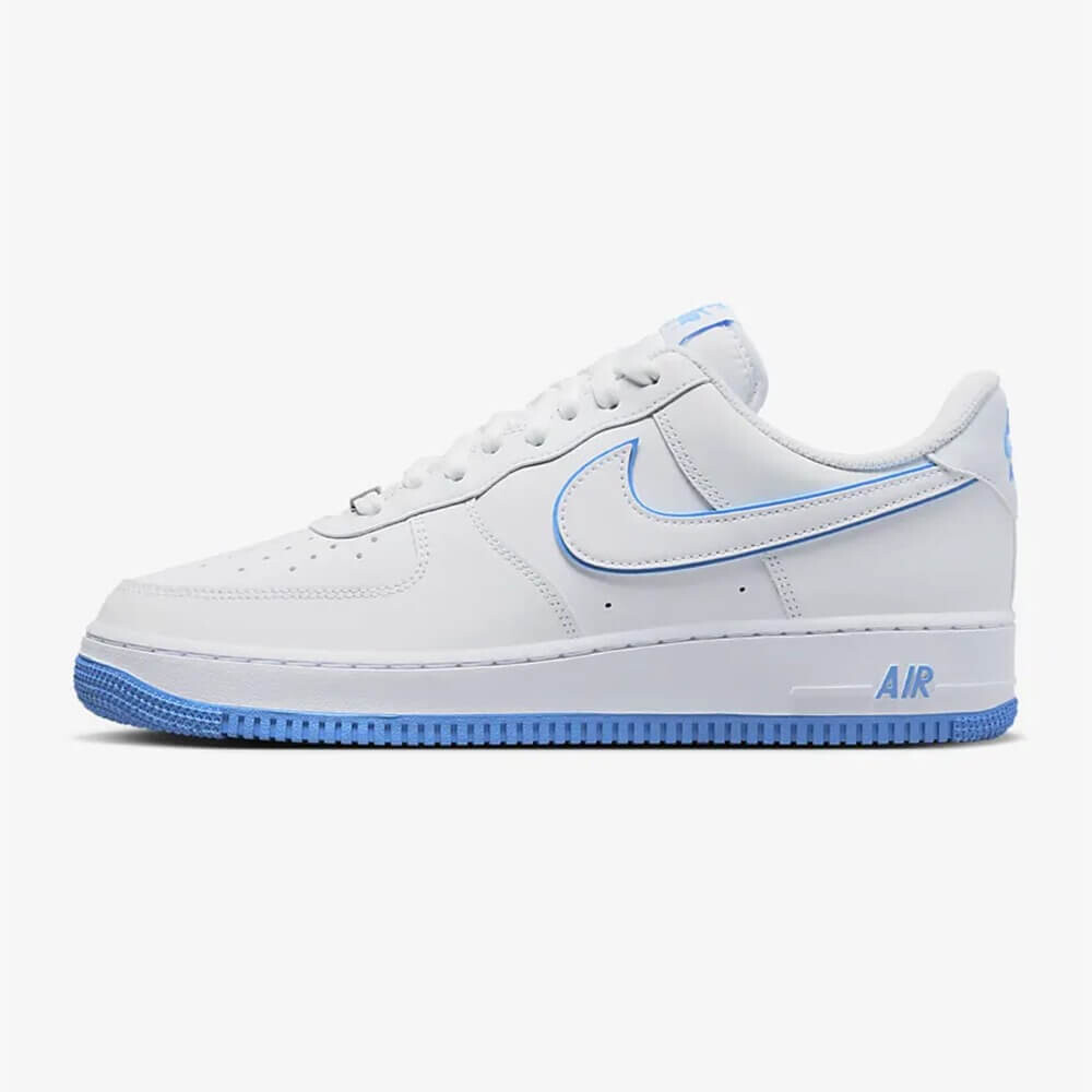 

Кроссовки Nike Air Force 1 '07, белый/голубой (Размер 40 RU)