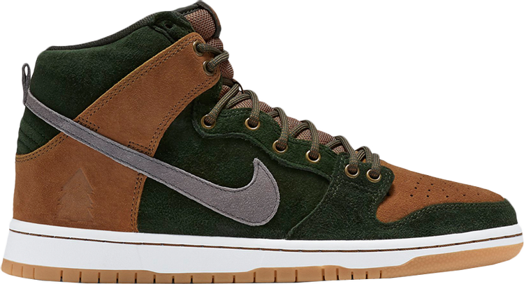 Кроссовки Nike Homegrown x SB Dunk High PRM 'Sequoia', зеленый