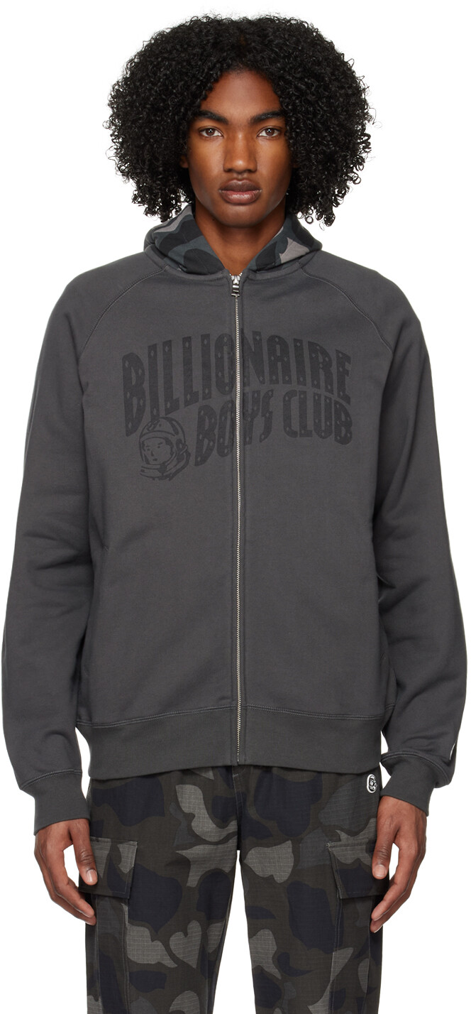

Серый худи с камуфляжной аркой Billionaire Boys Club