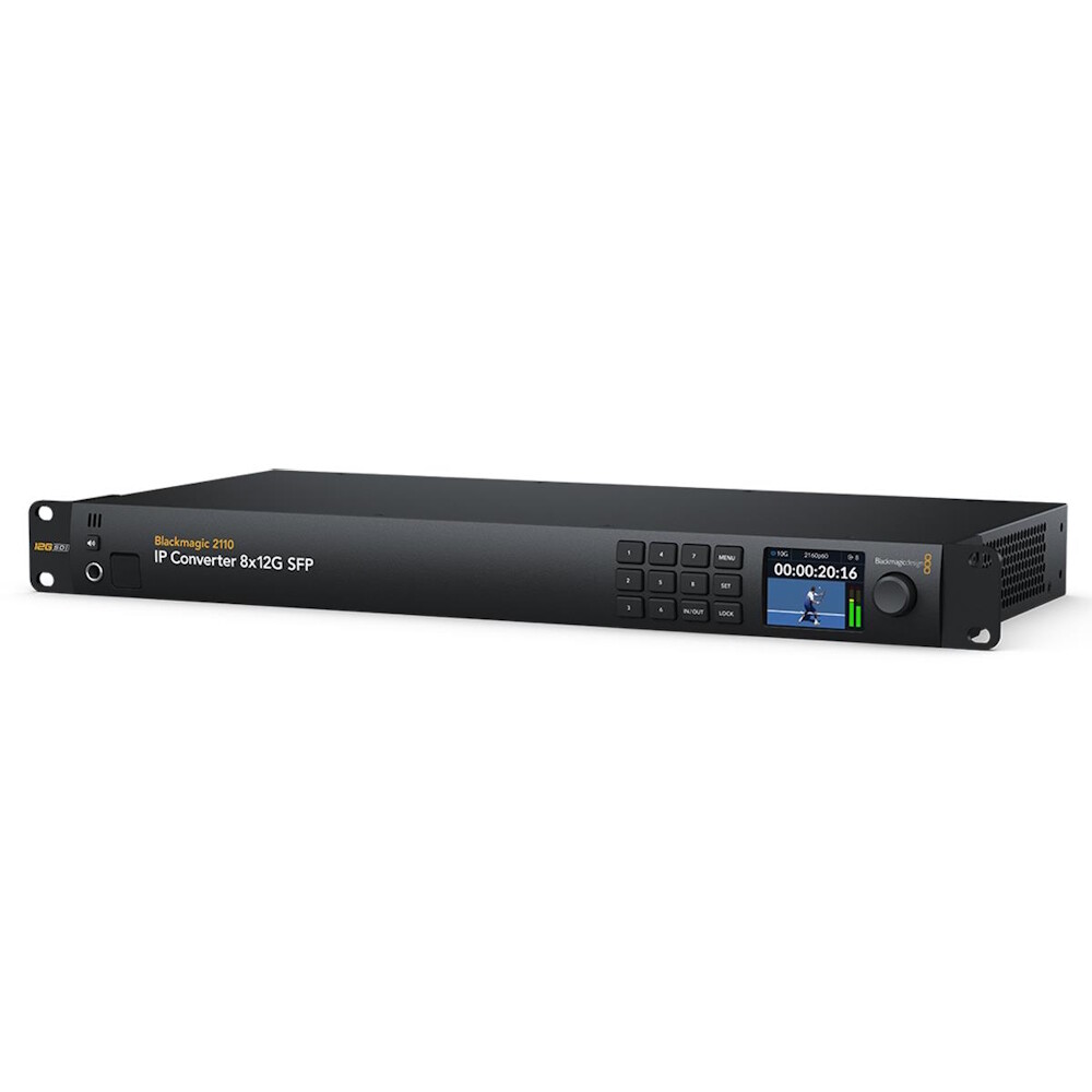 

IP-конвертер Blackmagic Design 2110 IP 8x12G SFP, Черный