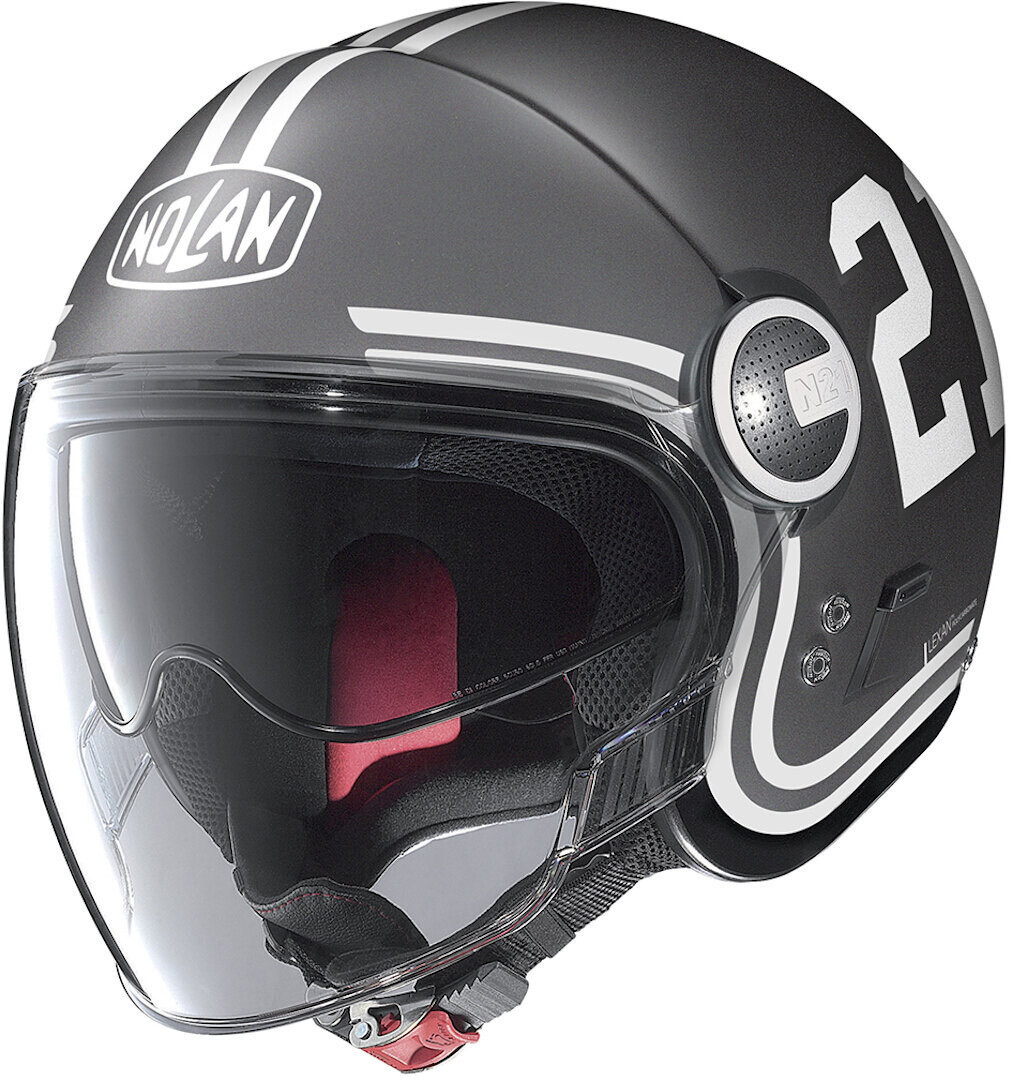 

Шлем Nolan N21 Visor Quarterback реактивный, серый/белый