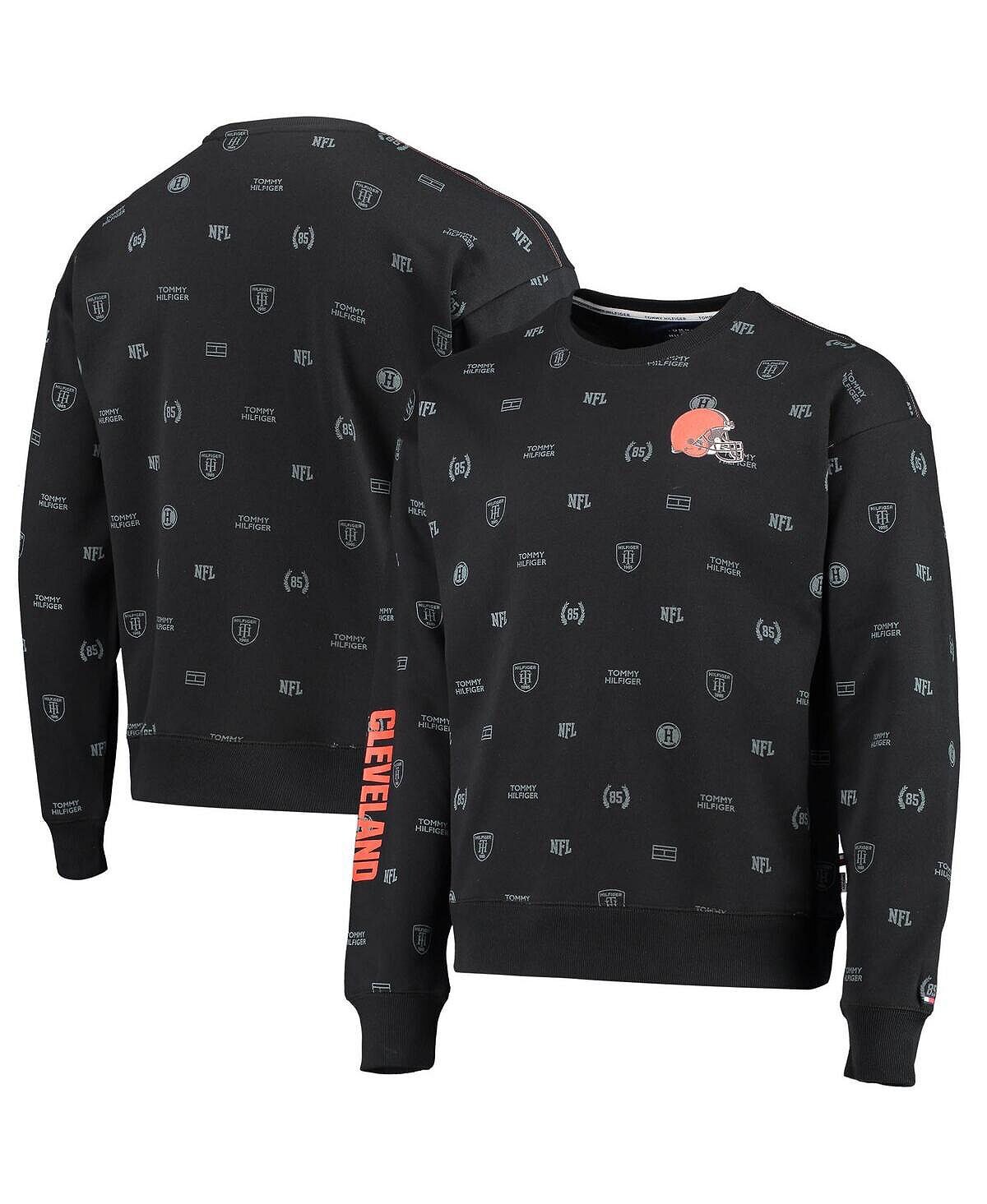 

Мужская черная толстовка cleveland browns reid graphic pullover sweatshirt Tommy Hilfiger, черный