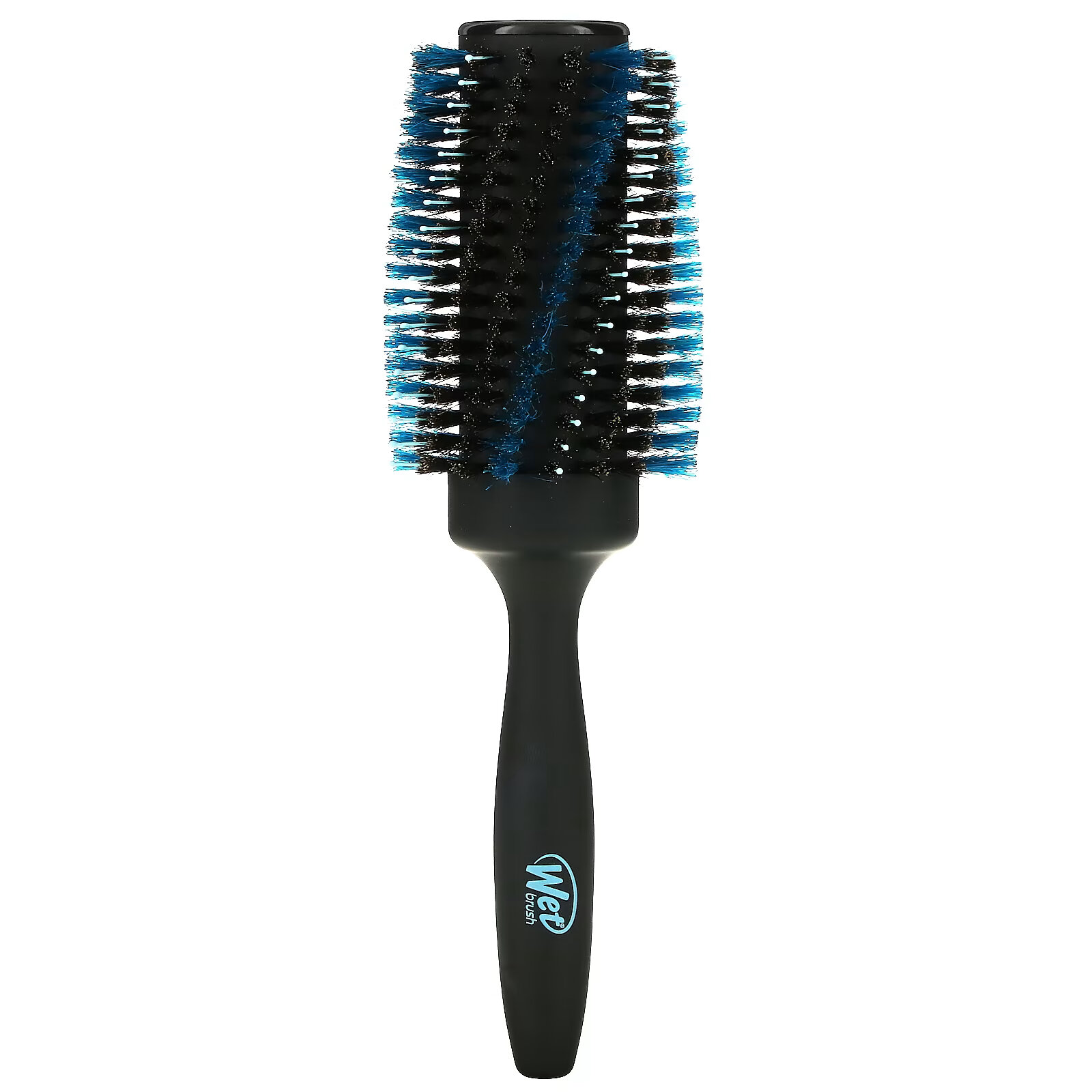 Wet Brush, Круглая кисть для создания гладкости и блеска, для густых / жестких волос, 1 шт. круглая кисть wet ush для увеличения объема для густых волос
