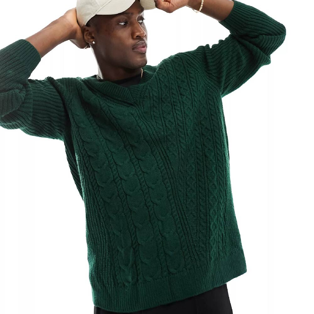 

Джемпер Asos Design Knitted, темно-зеленый