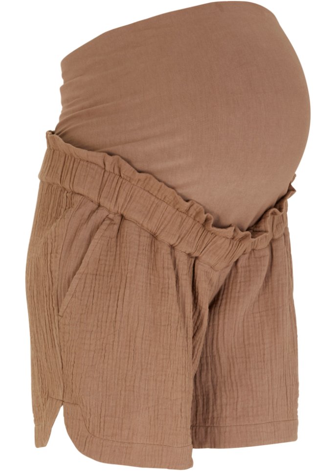 цена Муслиновые шорты для беременных Bpc Bonprix Collection, коричневый