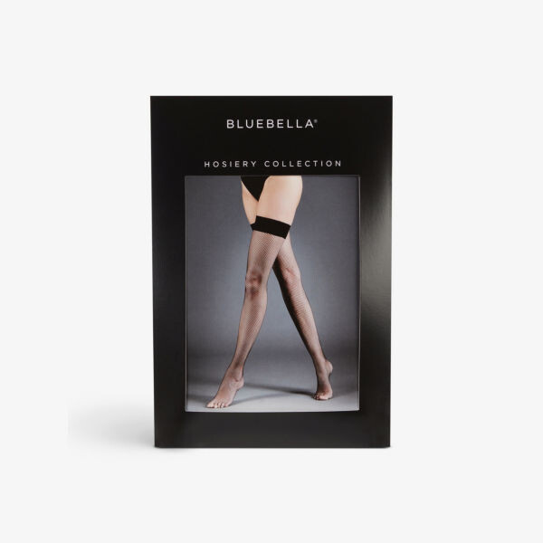 

Полупрозрачные чулки в сеточку из эластичной ткани Bluebella, черный